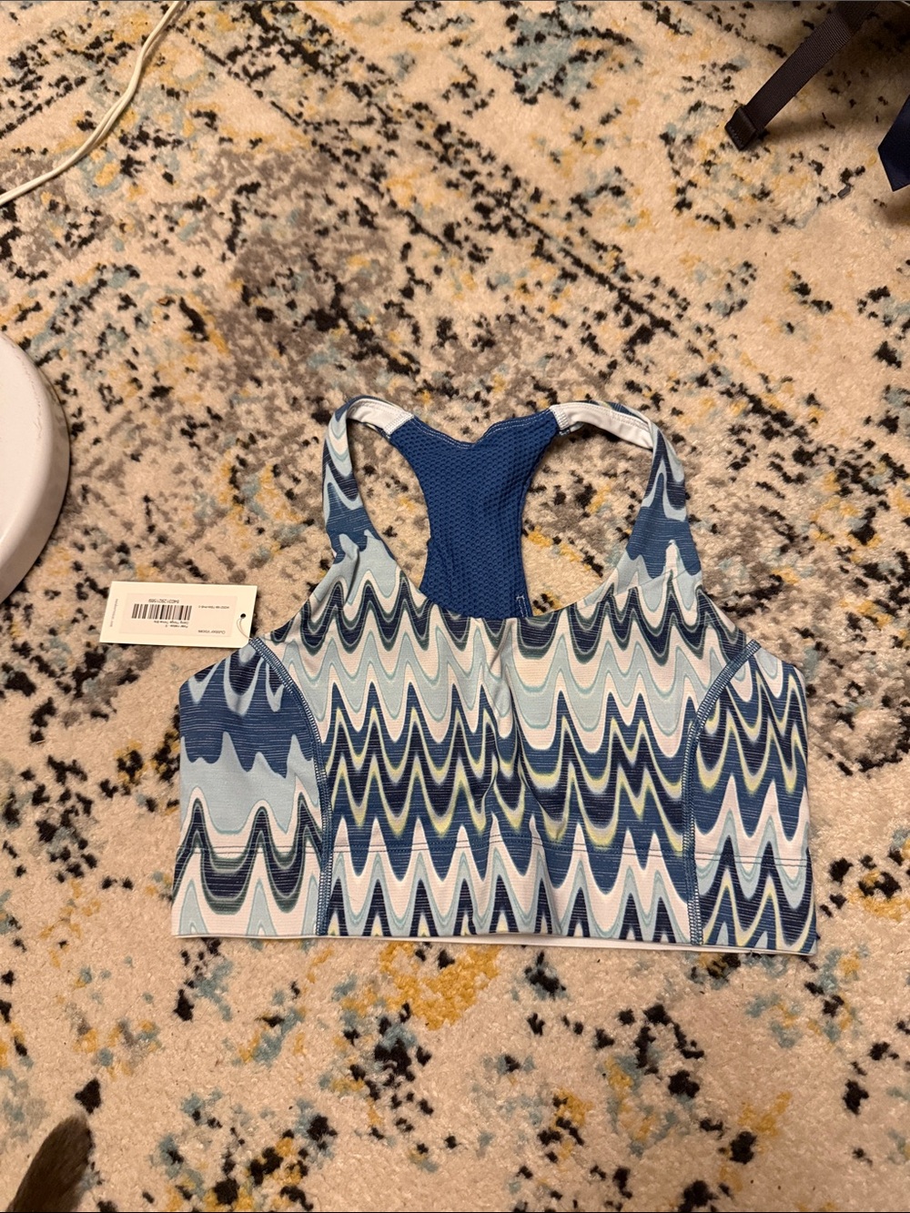 Outdoor Voices Doing Things Thrive Bra in Polar Helios